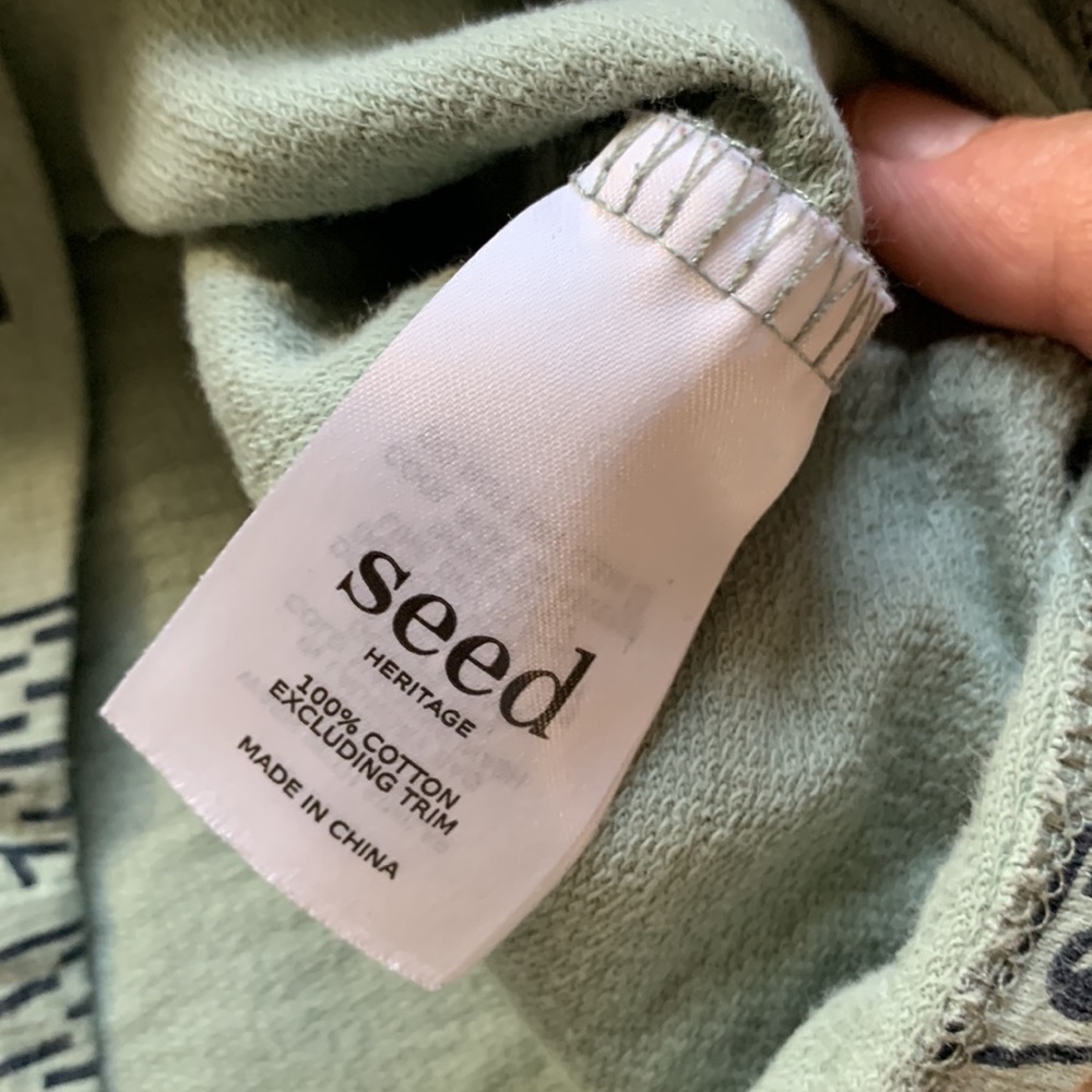 Seed Heritage Boy 6-12‎ months light Sage Sweatshirt. - Picture 5 of 6